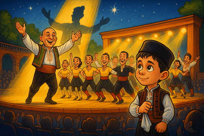 Театрална сцена - Карикатура 3